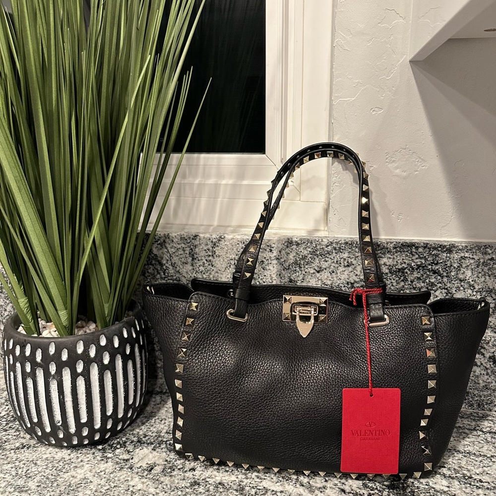 Valentino Rockstud Leather Calfskin Bag